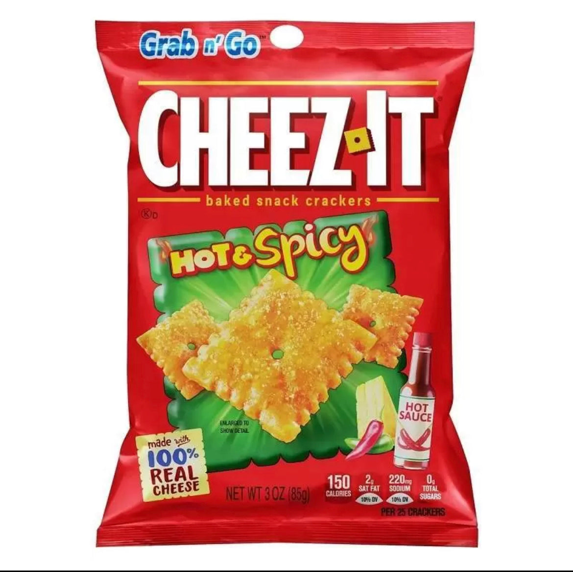 Grab Cheez It Hot & Spicy Grab and Go from Wonderland Sweets for just $5.50 with free local collections in Glenorchy, Tasmania. 