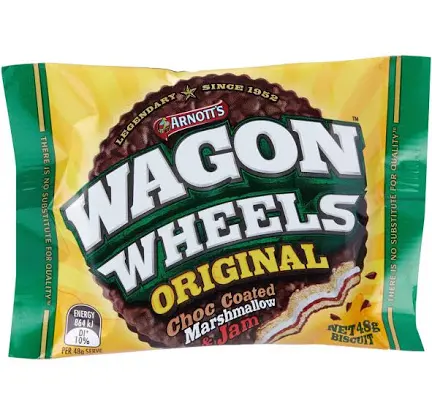 Grab Wagon Wheel Original from Wonderland Sweets for just $3.50 with free local collections in Glenorchy, Tasmania. 