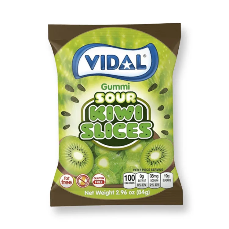 Grab Vidal Sour Kiwi Slices from Wonderland Sweets for just $5.99 with free local collections in Glenorchy, Tasmania. 