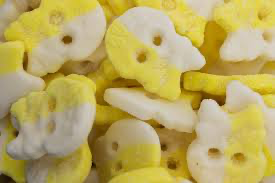 Grab Bubs Passion Pineapple Skulls *Vegan from Wonderland Sweets for just $3.99 with free local collections in Glenorchy, Tasmania. 