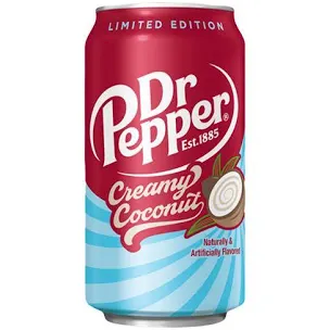 Grab Dr Pepper Creamy Coconut from Wonderland Sweets for just $4.50 with free local collections in Glenorchy, Tasmania. 