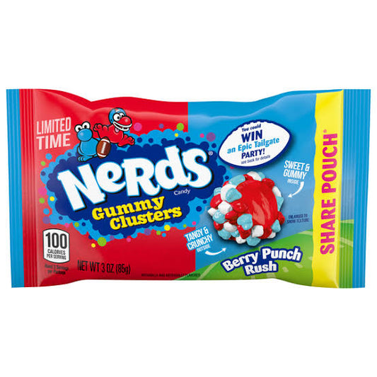 Grab Nerds Berry Punch Rush Clusters Limited Edition! from Wonderland Sweets for just $5.99 with free local collections in Glenorchy, Tasmania. 