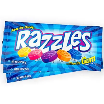 Grab Razzles Original Gum from Wonderland Sweets for just $3.99 with free local collections in Glenorchy, Tasmania. 